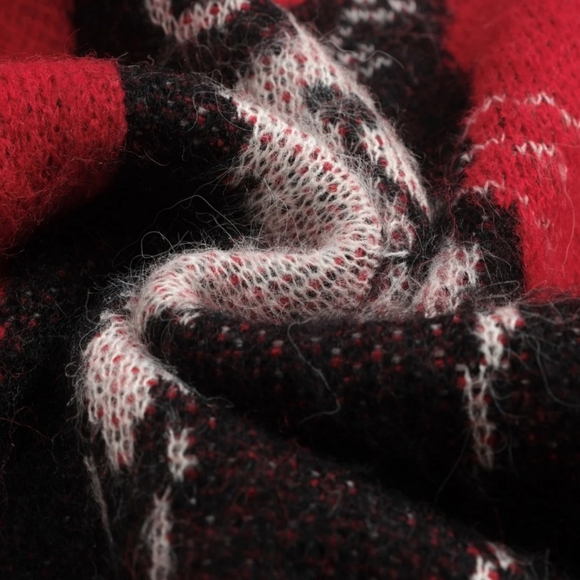 Red Sweater with Cat and Floral Design. NWOT - Picture 9 of 10